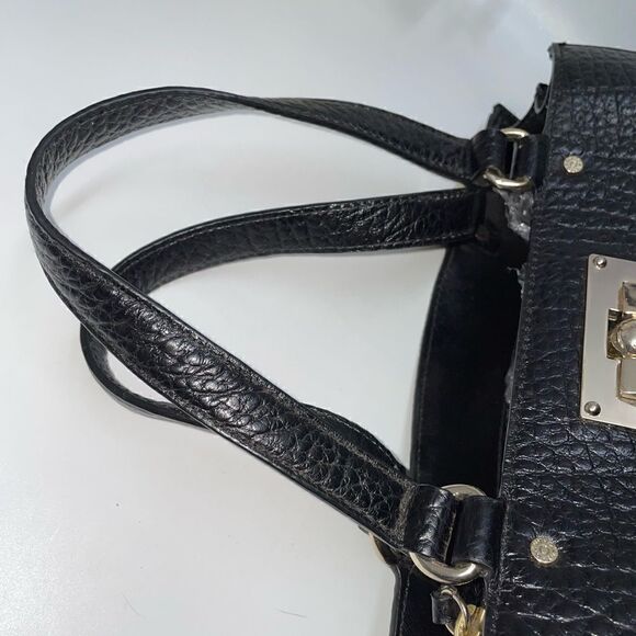 DKNY Embossed Leather Tote Black Large - Picture 6 of 10